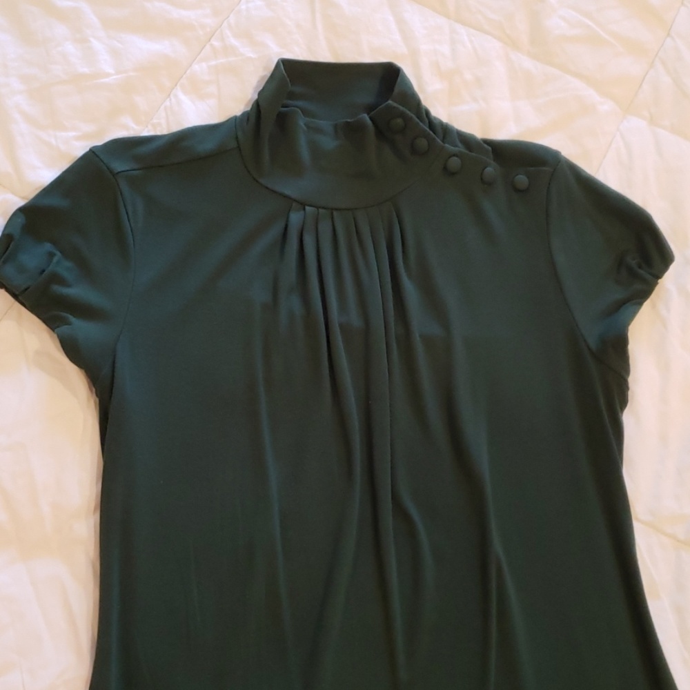Banana Republic High neck shoulder button top - sm